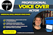 record a professional american male voice over