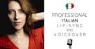 record pro and extremely versatile italian female voice 24h delivery