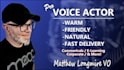 record a professional male voice over