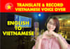 translate and record vietnamese voice over