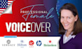 record a professional american female voiceover