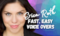 record professional american female voice over artist english female human actor