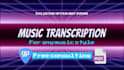 transcribe any song to  midi or guitar pro file