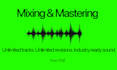 mix and master your audio, song as a industry audio engineer