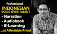 record indonesian voice over for narration or audiobook