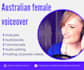 record a friendly female australian voice over