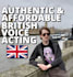 record voice acting with my british voice for your projects