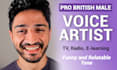 deliver a professional british voice over