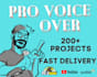 create a quick professional american male voiceover
