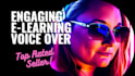 record professional english elearning online training voice over