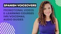 record a professional female spanish voice over