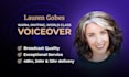 record warm professional american female voice over fast