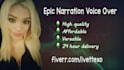 voice your audiobook in an american female voice