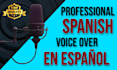 record professional spanish voice over in neutral accent