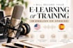 record your english or spanish e learning or training