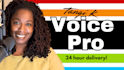 record professional american english female voice over