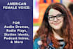 record a female character voice for your podcast