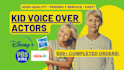 voice a professional american child voiceover girl boy kid or teen voice