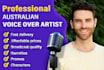 record a quality professional australian male voice over