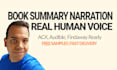 narrate your book summary with a real human voice