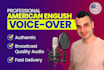 provide  a professional american english male voice over and narration