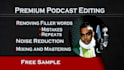 clean, edit, mix and master for apple and spotify podcast
