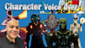 voice over a character in animation or cartoon