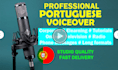 record professional voice overs in portuguese