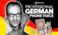 do a german voice over for phone message, IVR and voicemail