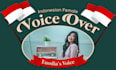 record beautiful female voice over in bahasa indonesia