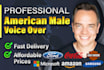 record a professional american male voice over
