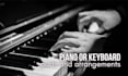 record piano or keyboard part for your track