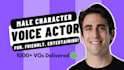 be your voice actor for video game and animation characters in english