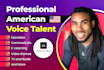 deliver today, a deep unique professional american english male voice over