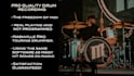 record professional drum tracks with the flexibility of midi same day
