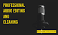 clean, edit, fix and convert your audio file