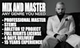 professionally mix and master, edit your tracks, club  ready