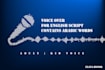 do voice over for script with arabic and english mix of words