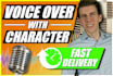 record a professional american male voice over
