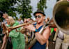 record brass band or horn section, trumpet, trombone, saxophone