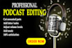 professionally edit and mix your podcast audio, editing