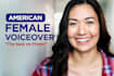 record an american female voiceover
