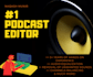 edit, remove noise, level sound and fix podcast audio
