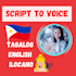 record tagalog or english language using my voice