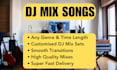 create a custom dj mix set from your choice of songs