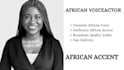 record a professional female african voice over