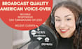 record a commercial american female voice over