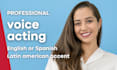 do voice acting in english or spanish