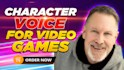 record american male voice over video game voices
