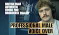 record natural british male voice over narration in 24hr